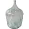 22" Frosted Clear Spanish Bottle Recycled Glass Vase